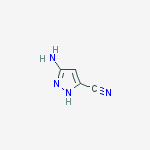 Structure of 3-amino-1H-pyrazole-5-carbonitrile
