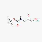 Tert-butyl N-(3-hydroxy-2-oxopropyl)carbamate结构式