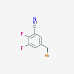 5-(bromomethyl)-2,3-difluoroBenzonitrile结构式