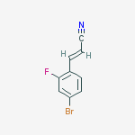 Structure of (2E)-3-(4-Bromo-2-fluorophenyl)prop-2-enenitrile