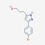 Structure of 3-(3-(4-Bromophenyl)-1H-pyrazol-5-yl)propan-1-ol
