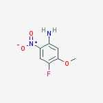 Structure of Benzenamine, 4-fluoro-5-methoxy-2-nitro-