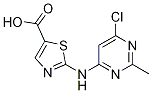 Structure of 5-Thiazolecarboxylic acid,2-[(6-chloro-2-Methyl-4-pyriMidinyl)aMino]-