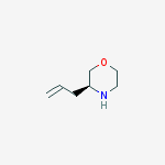 Structure of (S)-3-(prop-2-en-1-yl)morpholine