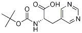Structure of (alphaS)-alpha-[[(tert-Butoxy)carbonyl]amino]-5-pyrimidinepropanoic acid