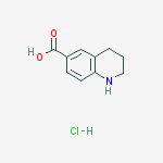 Structure of 1,2,3,4-tetrahydro-6-Quinolinecarboxylic acid hydrochloride