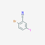 Structure of 2-BROMO-5-IODOBENZONITRILE