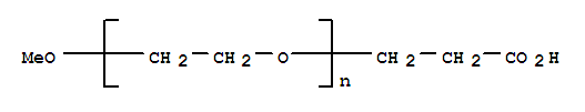 Structure of MeO-PEG-C2H4CO2H