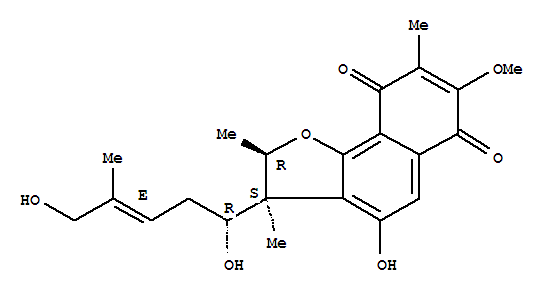 Structure of furaquinocin B