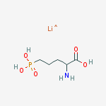 DL-2-氨基-5-膦酰基缬草酸 锂盐结构式