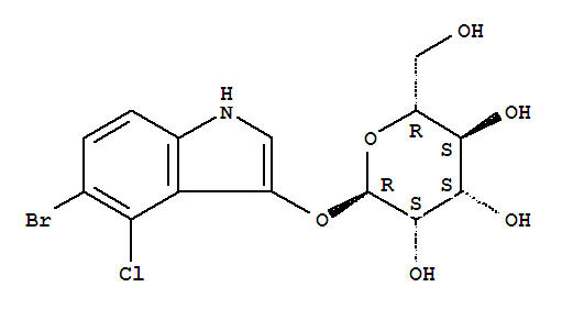 Structure of 5-BROMO-4-CHLORO-3-INDOLYL ALPHA-D-MANNOPYRANOSIDE