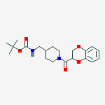 Structure of tert-Butyl ((1-(2,3-dihydrobenzo[b][1,4]dioxine-2-carbonyl)piperidin-4-yl)Methyl)carbaMate
