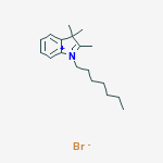 Structure of 1-Heptyl-2,3,3-trimethyl-3H-indolium bromide