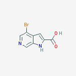 Structure of 4-BroMo-1H-pyrrolo[2,3-c]pyridine-2-carboxylic acid