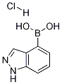 Structure of Indazole-4-boronic acid, HCl