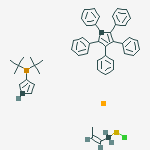 Structure of CHLORO(CROTYL)[1,2,3,4,5-PENTAPHENYL-1'-(DI-TERT-BUTYLPHOSPHINO)FERROCENE]PALLADIUM(II)