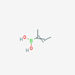 Structure of Boronic acid, [(1Z)-1-methyl-1-propenyl]-