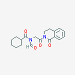 Structure of 2-(N-FORMYLHEXAHYDROHIPPUROYL)-1,2,3,4-TETRAHYDROISOQUINOLIN-1-ONE