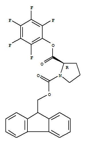 芴甲氧羰基-L-脯氨酸五氟苯酯结构式