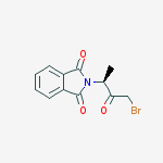 (R)-2-(4-bromo-3-oxobutan-2-yl)isoindoline-1,3-dione结构式