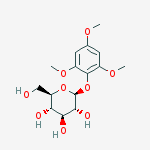 2,4,6-三甲氧基苯酚 1-O-BETA-D-吡喃葡萄糖苷结构式