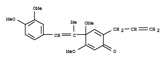 楠藤素结构式