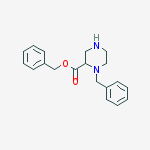 Benzyl 1-benzylpiperazine-2-carboxylate结构式