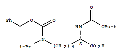 Structure of N-ALPHA-TERT-BUTYLOXYCARBONYL-N-EPSILON-BENZYLOXYCARBONYL-N-EPSILON-I-PROPYL-L-LYSINE