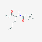 Structure of DL-Norleucine, N-[(1,1-dimethylethoxy)carbonyl]-
