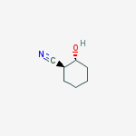 Chemical structure of Cyclohexanecarbonitrile, 2-hydroxy-, (1S,2R)-