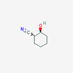Chemical structure of Cyclohexanecarbonitrile, 2-hydroxy-, (1R,2S)-