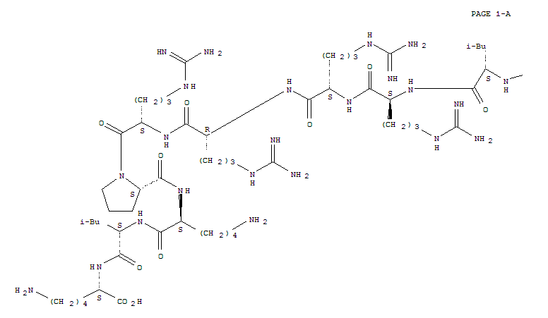 Structure of YGGFLRRRRPKLK