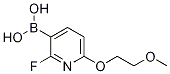 2-Fluoro-6-(2-methoxyethoxy)pyridine-3-boronic acid结构式