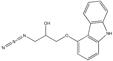 Structure of 4-[1'-(3'-Azido-1',2'-propanediol)]carbazole