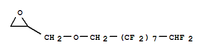 Structure of 3-(1H,1H,9H-HEXADECAFLUORONONYLOXY)-1,2-EPOXYPROPANE