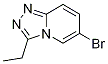 6-溴-3-乙基-[1,2,4]三唑并[4,3-A]吡啶结构式