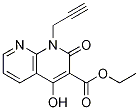 4-羟基-2-氧代-1-(丙-2-炔基)-1,2-二氢-1,8-萘啶-3-甲酸乙酯结构式