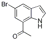 1-(5-bromo-1H-indol-7-yl)ethanone 的化学结构式