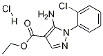 Structure of ethyl 5-aMino-1-(2-chlorophenyl)-1H-pyrazole-4-carboxylate hydrochloride