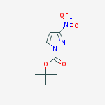 tert-Butyl 3-nitro-1H-pyrazole-1-carboxylate结构式