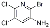 Structure of 3-Amino-2-bromo-5,6-dichloropyridine