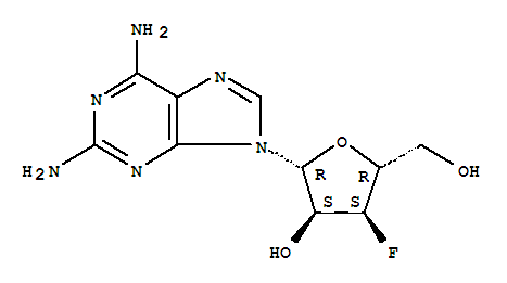 Structure of 2-amino-3'-deoxy-3'-fluoroadenosine