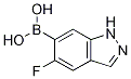 5-fluoro-1H-indazol-6-yl-6-boronic acid结构式
