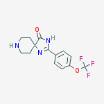 Structure of 2-[4-(Trifluoromethoxy)phenyl]-1,3,8-triazaspiro[4.5]dec-1-en-4-one/PD-6
