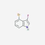 Structure of 4-BROMO-3-FLUOROINDOLE