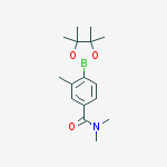 N,N,3-TRIMETHYL-4-(4,4,5,5-TETRAMETHYL-1,3,2-DIOXABOROLAN-2-YL)BENZAMIDE结构式