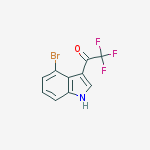 Structure of 1-(4-bromo-1H-indol-3-yl)-2,2,2-trifluoroethanone