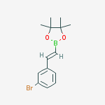 Structure of 2-[(e)-2-(3-bromophenyl)ethenyl]-4,4,5,5-tetramethyl-1,3,2-dioxaborolane