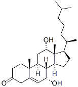 Structure of 7 alpha,12 alpha-dihydroxy-5-cholesten-3-one