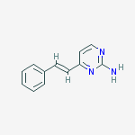 (E)-4-(2-Phenylethenyl)-2-pyrimidinamine结构式